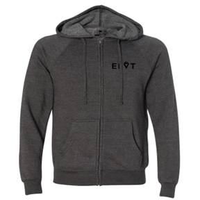 Men's Classic ZipUp Hoodie Carbon